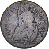1672 Farthing - Charles II British Copper Coin