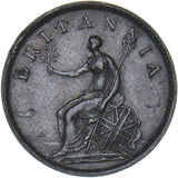 1806 Farthing - George III British Copper Coin - Nice