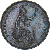 1830 Farthing - George IV British Copper Coin - Very Nice