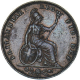 1839 Farthing - Victoria British Copper Coin - Nice