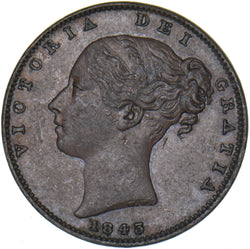 1843 Farthing - Victoria British Copper Coin - Nice