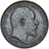 1910 Farthing - Edward VII British Bronze Coin - Very Nice