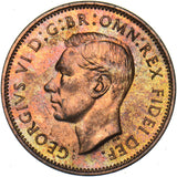 1950 Proof Farthing - George VI British Bronze Coin - Superb