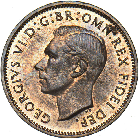 1951 Proof Farthing - George VI British Bronze Coin - Superb