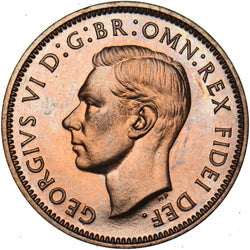 1951 Proof Farthing - George VI British Bronze Coin - Superb
