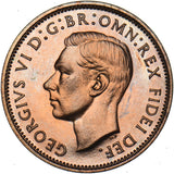 1951 Proof Farthing - George VI British Bronze Coin - Superb