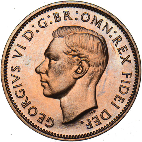 1951 Proof Farthing - George VI British Bronze Coin - Superb