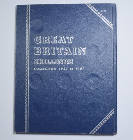 1937 - 1951 Shillings Whitman Folder (Complete) - British Silver Coins