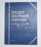 1860 - 1901 Farthings Whitman Folder (Near Complete) - British Bronze Coins