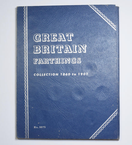 1860 - 1901 Farthings Whitman Folder (Near Complete) - British Bronze Coins