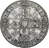 1671 Crown - Charles II British Silver Coin - Nice