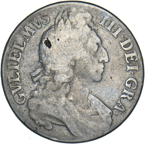 1696 Crown - William III British Silver Coin