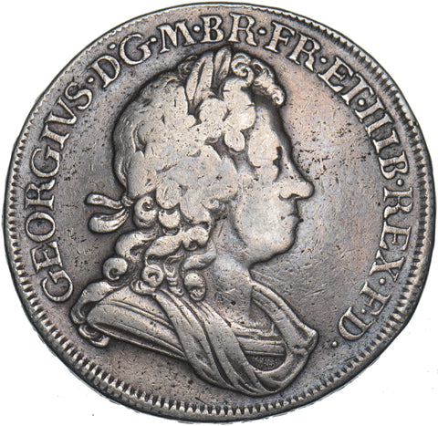 1720 Crown - George I British Silver Coin - Nice