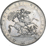 1818 LIX Crown - George III British Silver Coin - Very Nice