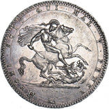 1820 Crown - George III British Silver Coin - Very Nice