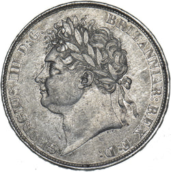 1822 Crown - George IV British Silver Coin - Nice
