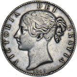 1845 Crown - Victoria British Silver Coin - Nice