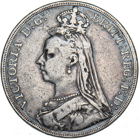 1892 Crown - Victoria British Silver Coin