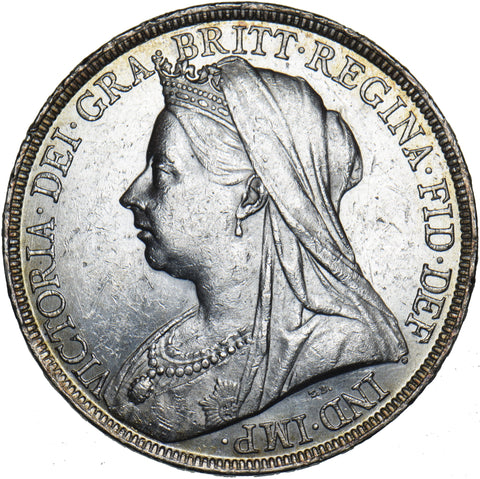 1894 LVIII Crown - Victoria British Silver Coin - Very Nice