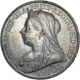 1900 LXIII Crown - Victoria British Silver Coin - Very Nice