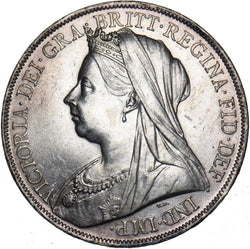 1900 LXIV Crown - Victoria British Silver Coin - Very Nice