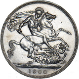 1900 LXIV Crown - Victoria British Silver Coin - Very Nice