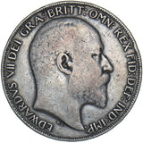 1902 Crown - Edward VII British Silver Coin - Nice