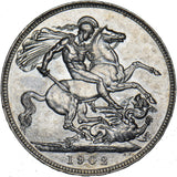 1902 Crown - Edward VII British Silver Coin - Superb