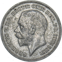 1935 Crown - George V British Silver Coin - Very Nice
