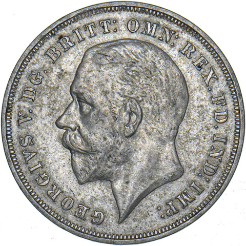 1935 Crown - George V British Silver Coin - Very Nice