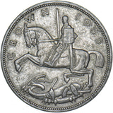 1935 Crown - George V British Silver Coin - Very Nice