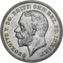 1935 Crown - George V British Silver Coin - Very Nice