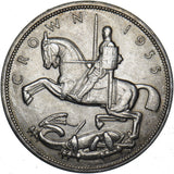 1935 Crown - George V British Silver Coin - Superb