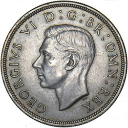 1937 Crown - George VI British Silver Coin - Very Nice