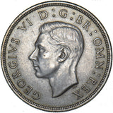 1937 Crown - George VI British Silver Coin - Very Nice