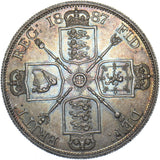 1887 Double Florin (Roman 1) - Victoria British Silver Coin - Superb