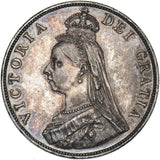 1889 Double Florin - Victoria British Silver Coin - Very Nice
