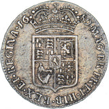 1689 Halfcrown - William & Mary British Silver Coin - Nice