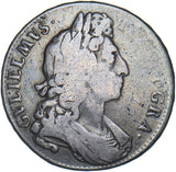 1696 Halfcrown - William III British Silver Coin
