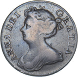 1709 Halfcrown - Anne British Silver Coin