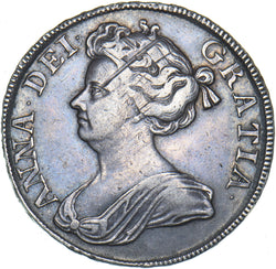 1712 Halfcrown - Anne British Silver Coin - Nice