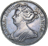 1712 Halfcrown - Anne British Silver Coin - Nice