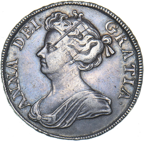 1712 Halfcrown - Anne British Silver Coin - Nice