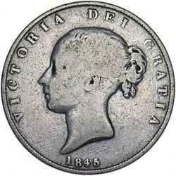 1845 Halfcrown - Victoria British Silver Coin