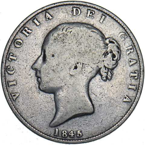1845 Halfcrown - Victoria British Silver Coin