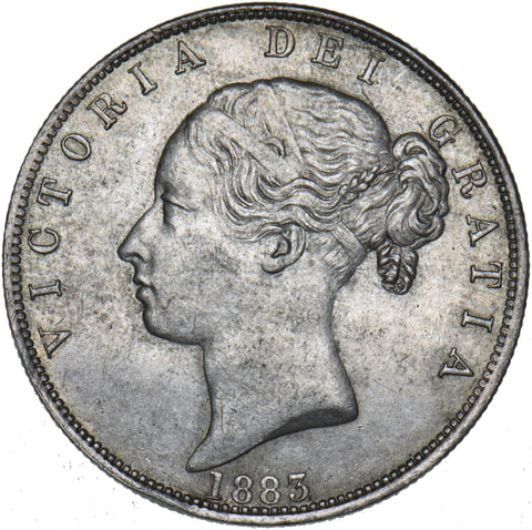1883 Halfcrown - Victoria British Silver Coin - Very Nice