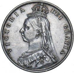 1887 Halfcrown - Victoria British Silver Coin - Nice