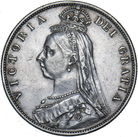 1887 Halfcrown - Victoria British Silver Coin - Nice