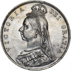 1891 Halfcrown - Victoria British Silver Coin - Superb