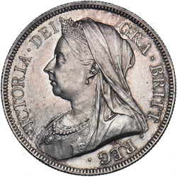 1893 Halfcrown - Victoria British Silver Coin - Superb
